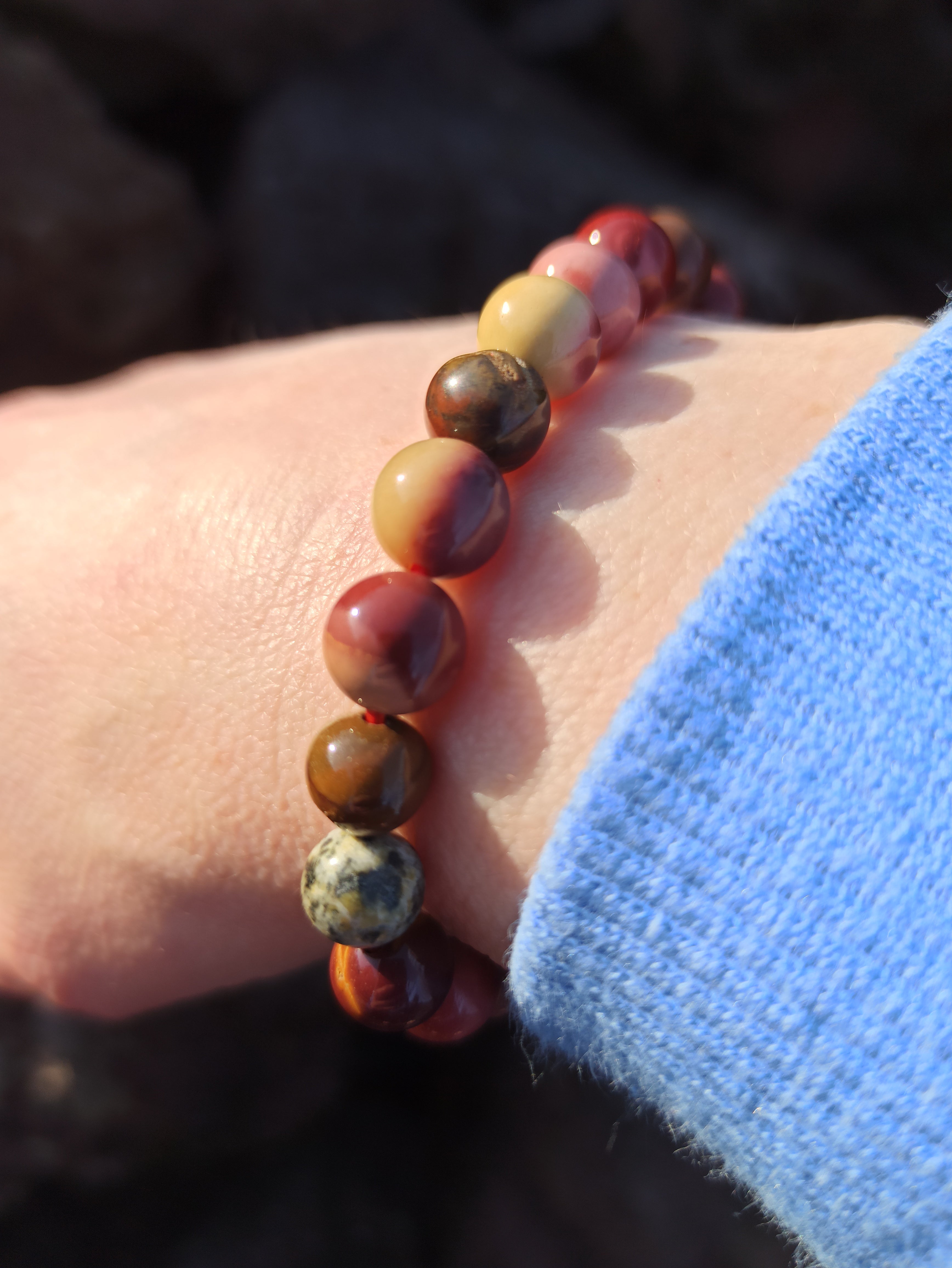 Mokaiet edelsteen armband | Marga Jacobs