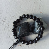 Obsidiaan edelsteen armband | Marga Jacobs
