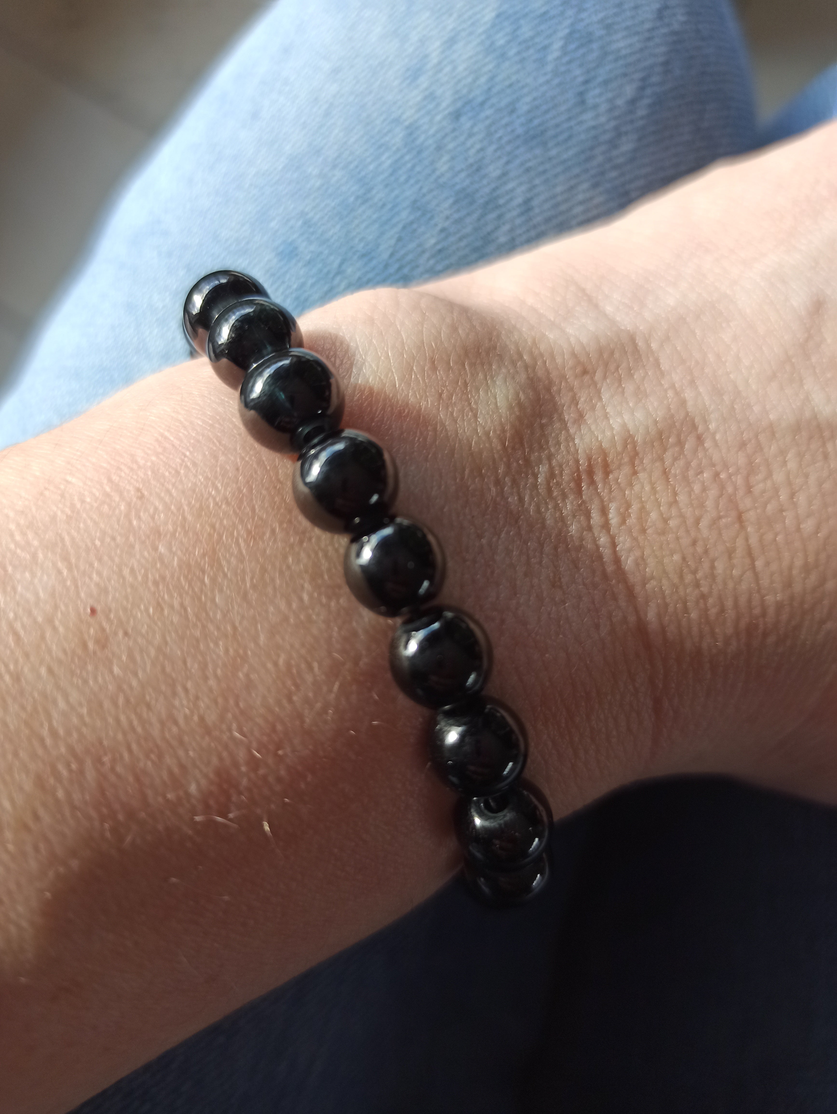 Obsidiaan edelsteen armband | Marga Jacobs