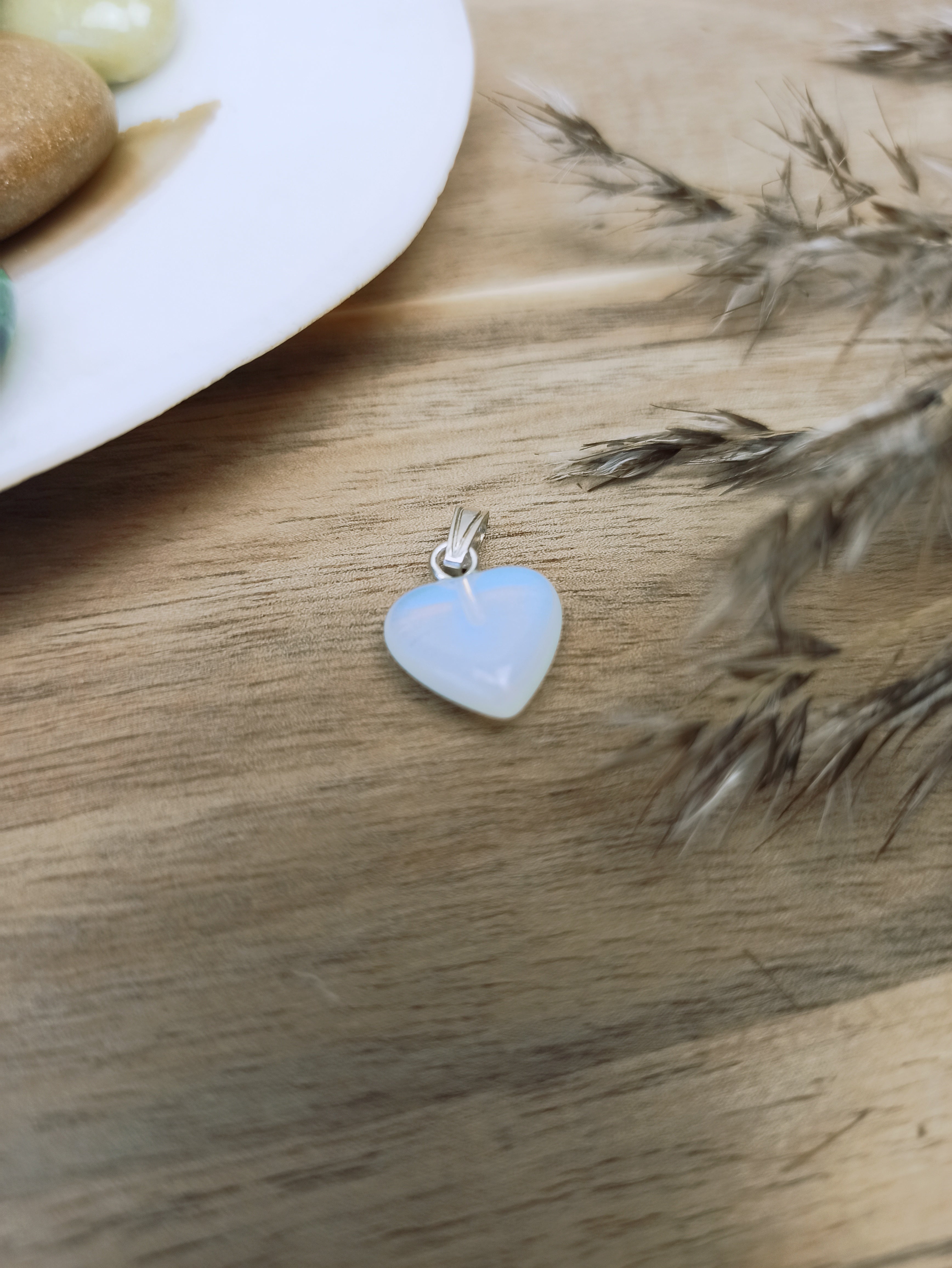 Opaliet edelsteen hanger hart | Marga Jacobs