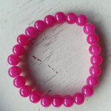 Roze Agaat edelsteen armband | Marga Jacobs