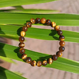 Edelsteen armband kind tijgeroog
