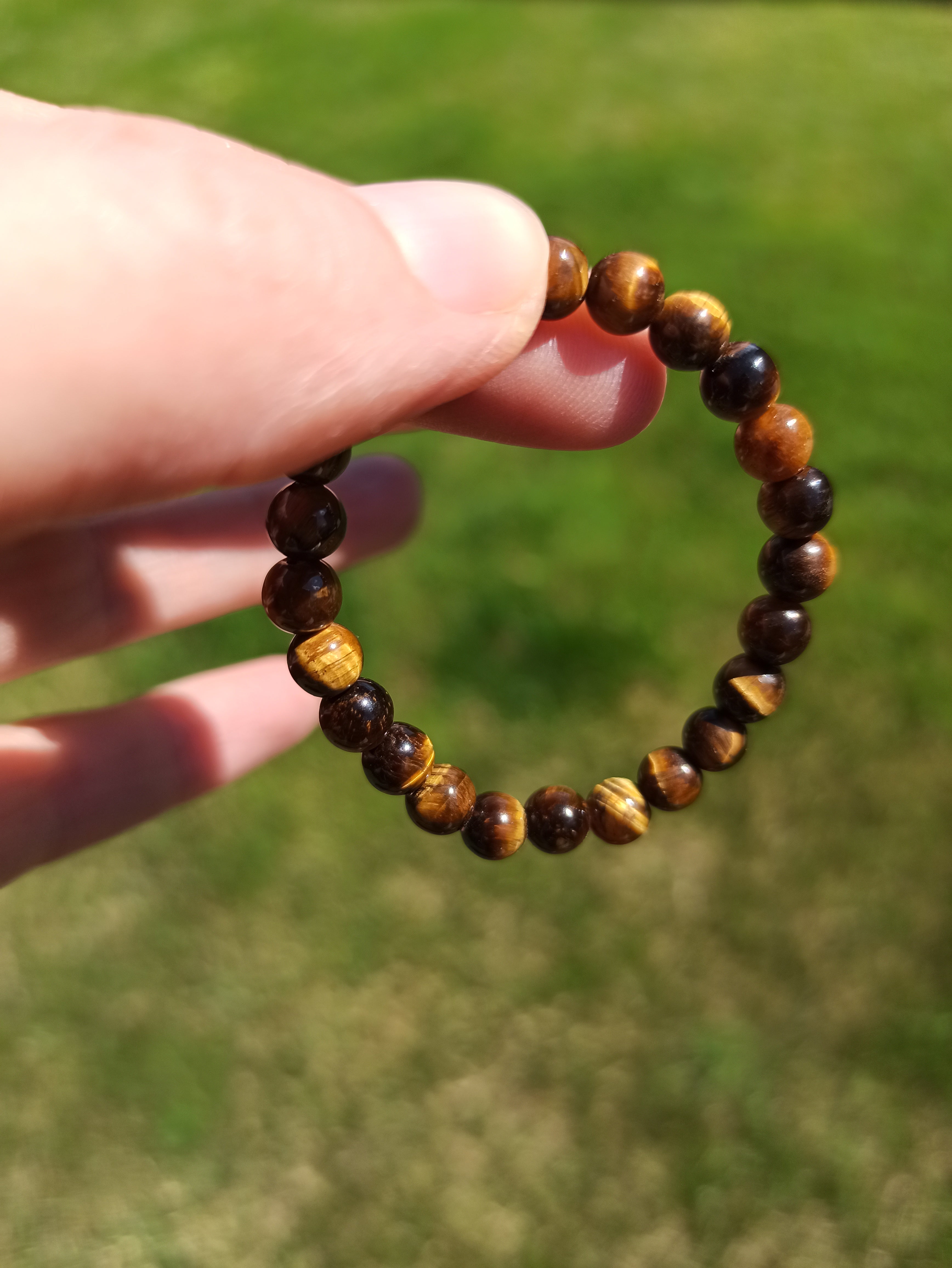 Edelsteen armband kind tijgeroog