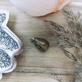 Tijgeroog edelsteen hanger druppel | Marga Jacobs