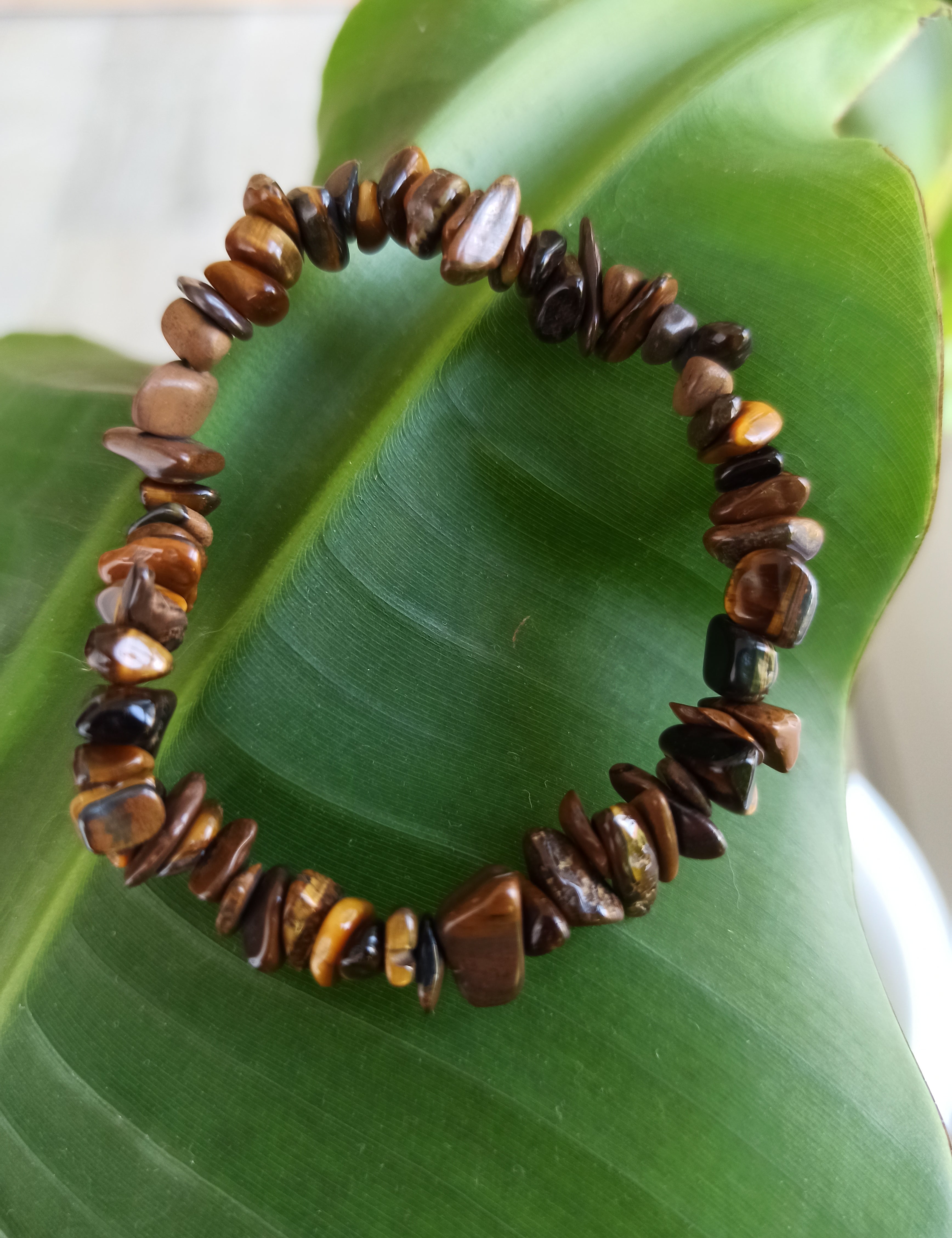 Edelsteen armband kind tijgeroog