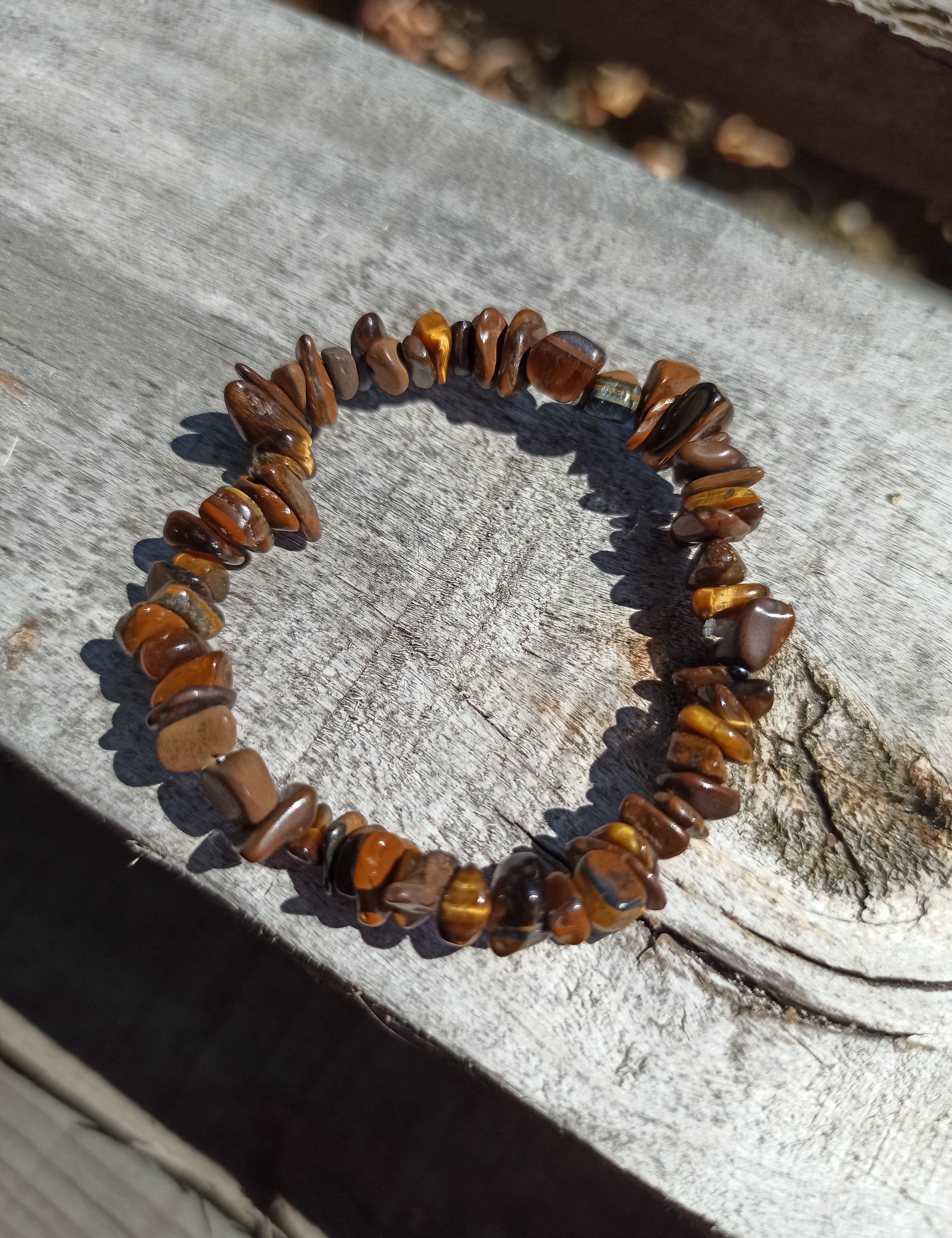 Edelsteen armband kind tijgeroog