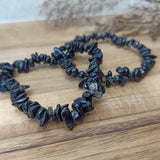 Zwarte toermalijn edelsteen armband split | Marga Jacobs