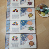 Aquamarijn Yoga Gems Meditatie Oogkussen – curated crystal by Marga Jacobs | rust, symboliek en intuïtieve zelfzorg