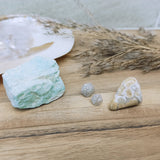 Balans vinden in je leven edelstenensetje – curated crystal by Marga Jacobs | rust, symboliek en intuïtieve zelfzorg