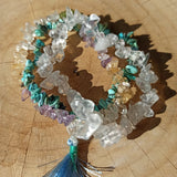 Bergkristal edelsteen armband split – curated crystal by Marga Jacobs | rust, symboliek en intuïtieve zelfzorg