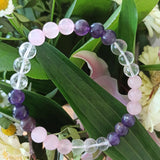 Gouden driehoek armband | 8 mm – curated crystal by Marga Jacobs | rust, symboliek en intuïtieve zelfzorg