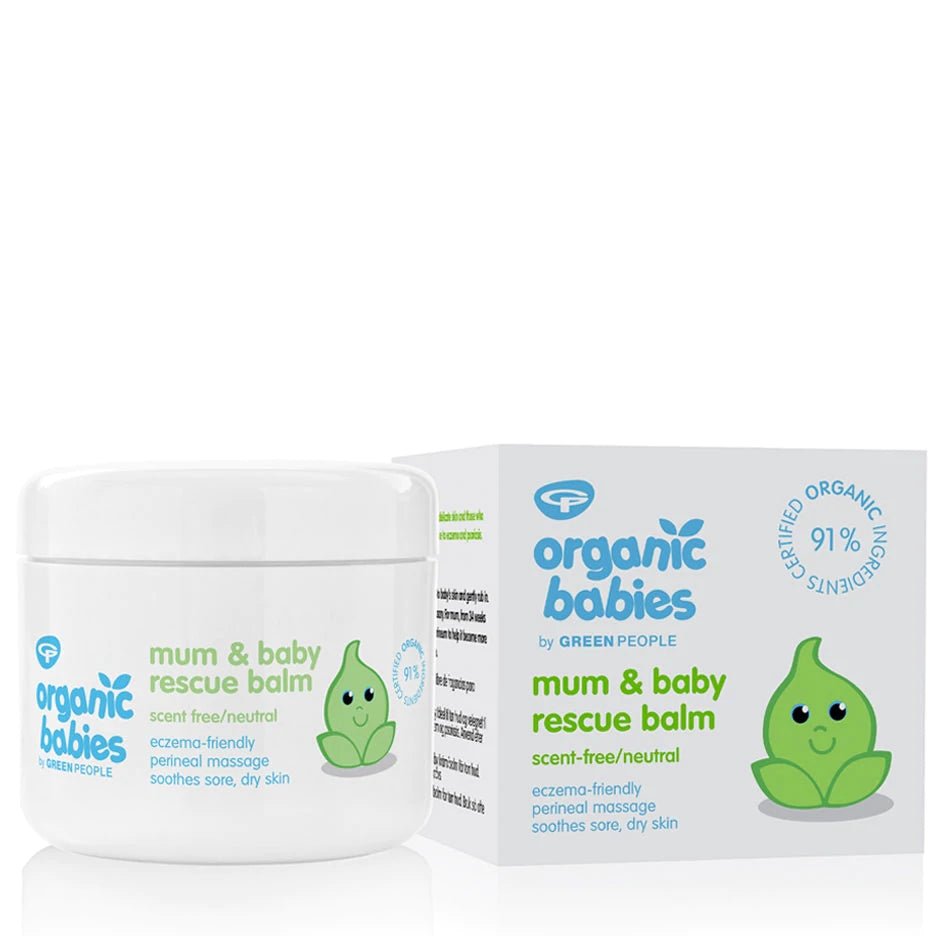 Green People Organic Babies Mum & Baby Rescue Balm – curated crystal by Marga Jacobs | rust, symboliek en intuïtieve zelfzorg