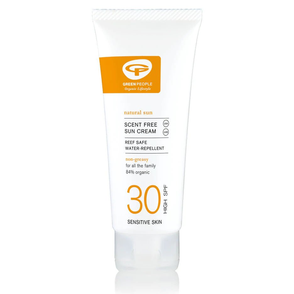 Green People Scent Free Sun Cream - SPF 30 – curated crystal by Marga Jacobs | rust, symboliek en intuïtieve zelfzorg