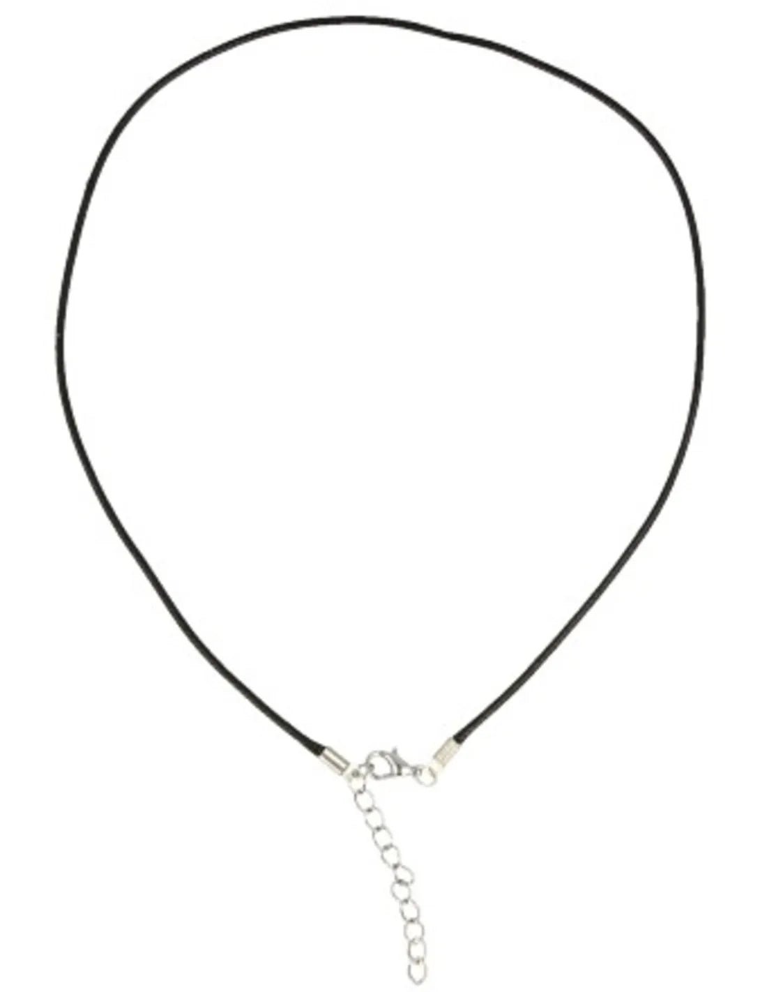 Halsketting zwart koord met verlengketting – curated crystal by Marga Jacobs | rust, symboliek en intuïtieve zelfzorg