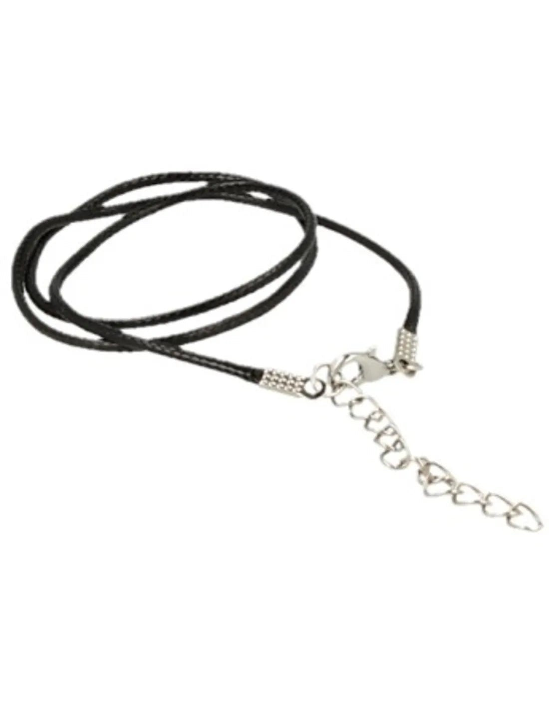 Halsketting zwart koord met verlengketting – curated crystal by Marga Jacobs | rust, symboliek en intuïtieve zelfzorg