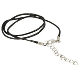 Halsketting zwart koord met verlengketting – curated crystal by Marga Jacobs | rust, symboliek en intuïtieve zelfzorg