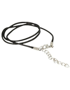 Halsketting zwart koord met verlengketting – curated crystal by Marga Jacobs | rust, symboliek en intuïtieve zelfzorg