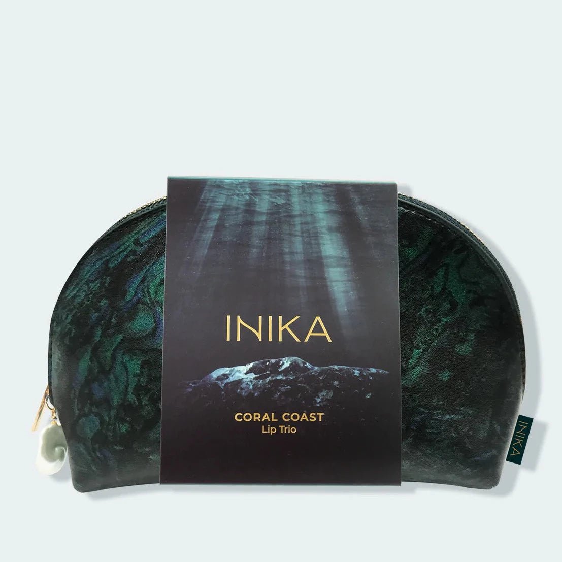 INIKA Organic Coral Coast Lip Trio – curated crystal by Marga Jacobs | rust, symboliek en intuïtieve zelfzorg