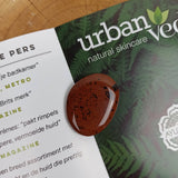 Mahonie obsidiaan trommelstenen – curated crystal by Marga Jacobs | rust, symboliek en intuïtieve zelfzorg