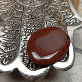 Mahonie obsidiaan trommelstenen – curated crystal by Marga Jacobs | rust, symboliek en intuïtieve zelfzorg