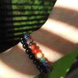 Obsidiaan edelsteen armband | 8 mm – curated crystal by Marga Jacobs | rust, symboliek en intuïtieve zelfzorg
