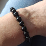 Obsidiaan edelsteen armband | 8 mm – curated crystal by Marga Jacobs | rust, symboliek en intuïtieve zelfzorg