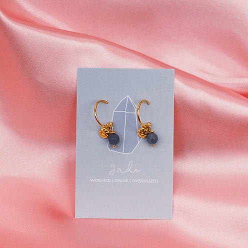 Oorbellen 'small heart' ~ Uchu Reminders – curated crystal by Marga Jacobs | rust, symboliek en intuïtieve zelfzorg