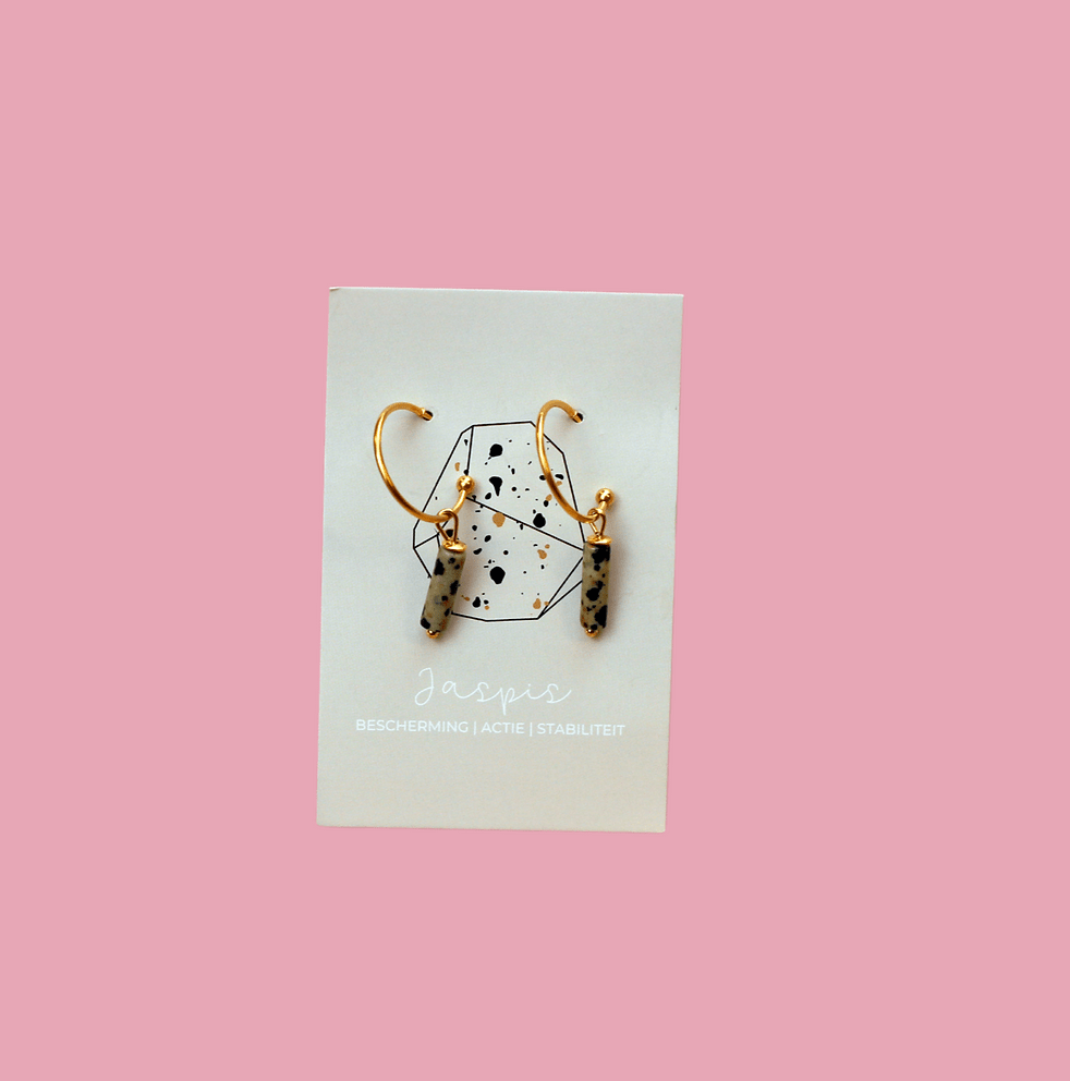 Oorbellen 'suit of wands' ~ Uchu Reminders – curated crystal by Marga Jacobs | rust, symboliek en intuïtieve zelfzorg