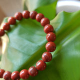 Rode jaspis edelsteen armband | 8 mm – curated crystal by Marga Jacobs | rust, symboliek en intuïtieve zelfzorg