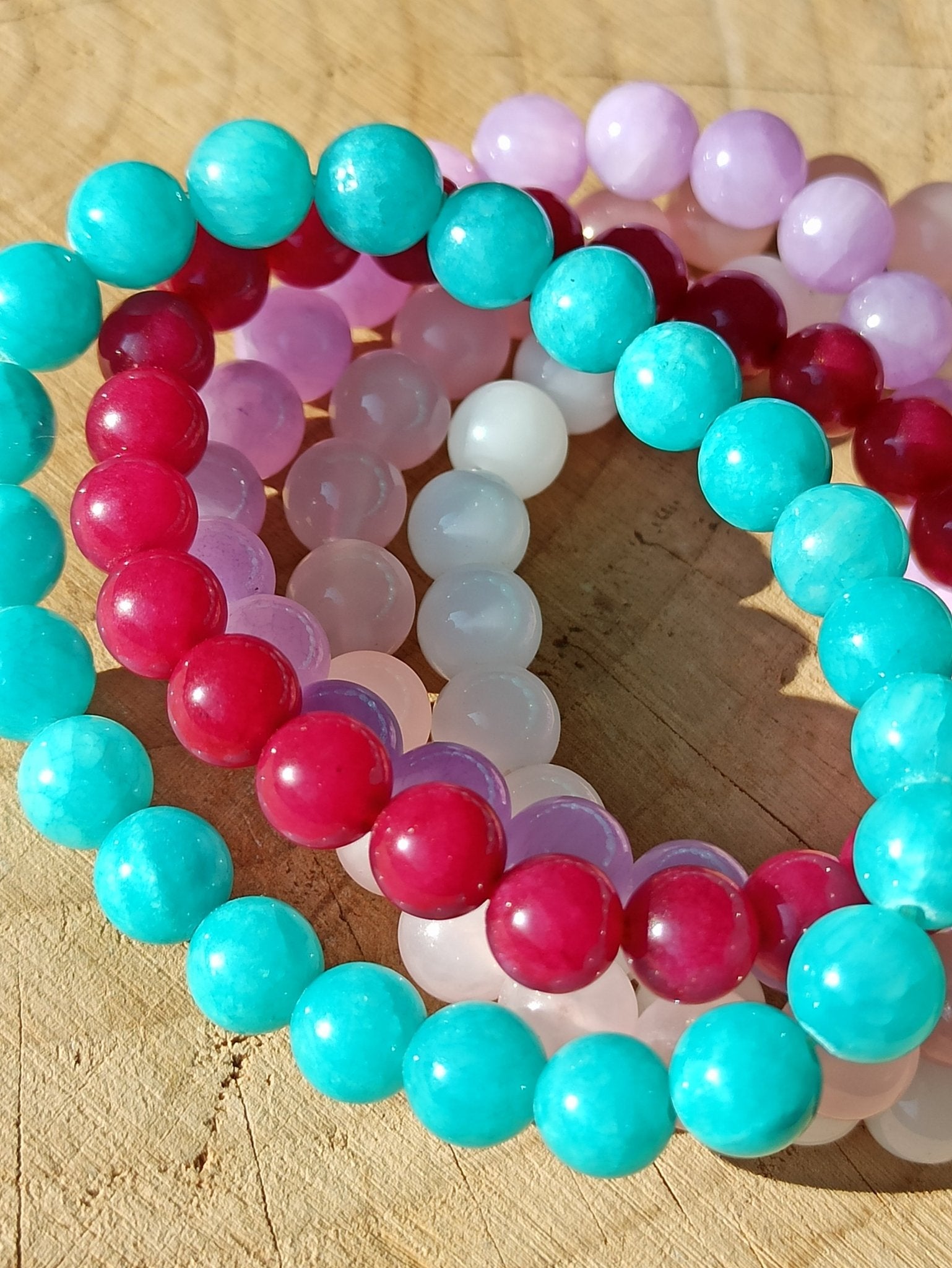 Set edelsteen armbanden (1) | 8 mm – curated crystal by Marga Jacobs | rust, symboliek en intuïtieve zelfzorg