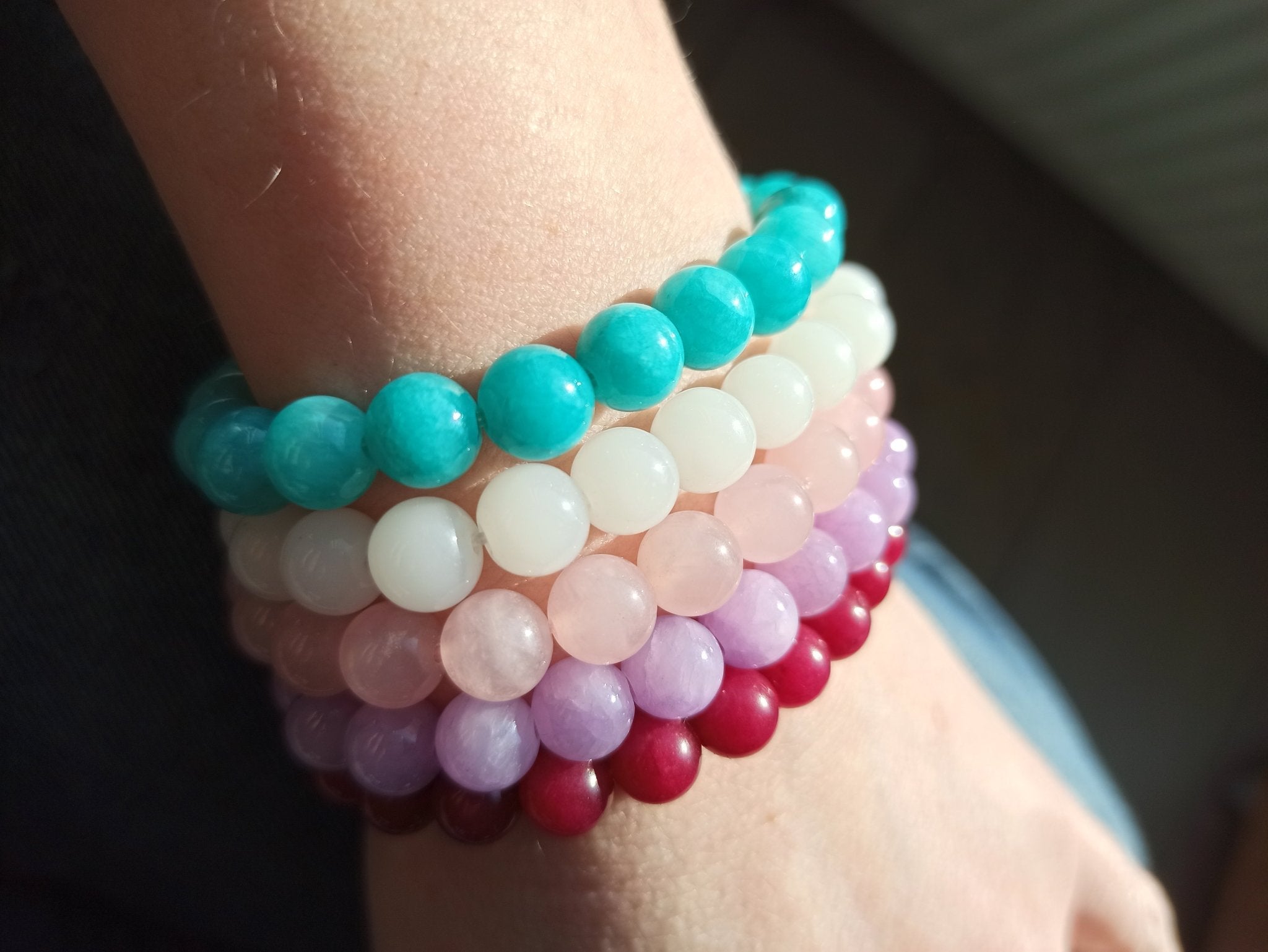 Set edelsteen armbanden (1) | 8 mm – curated crystal by Marga Jacobs | rust, symboliek en intuïtieve zelfzorg