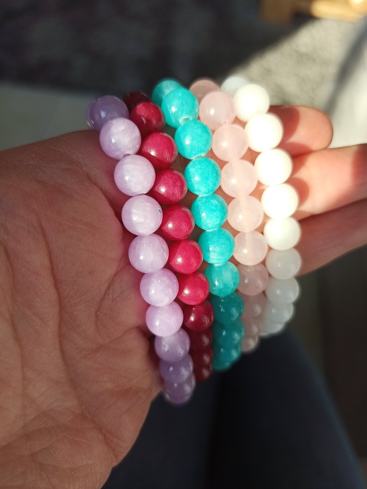 Set edelsteen armbanden (1) | 8 mm – curated crystal by Marga Jacobs | rust, symboliek en intuïtieve zelfzorg