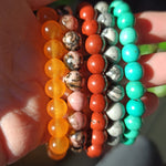 Set edelsteen armbanden (2) | 8 mm – curated crystal by Marga Jacobs | rust, symboliek en intuïtieve zelfzorg
