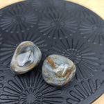 Silver Leaf jaspis trommelstenen – curated crystal by Marga Jacobs | rust, symboliek en intuïtieve zelfzorg