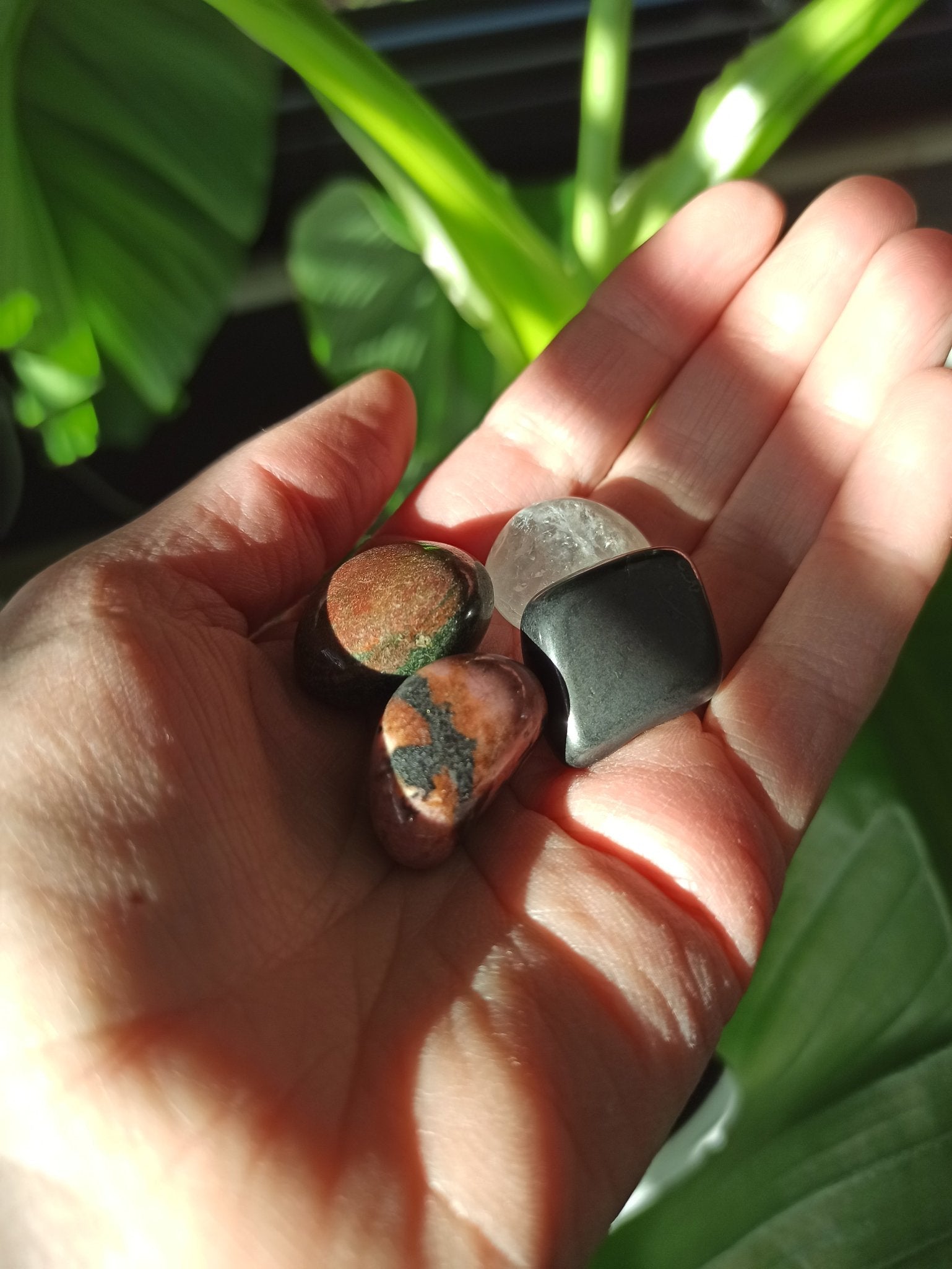 Tegen muggen en vlooien edelsteenwaterset (mensen) – curated crystal by Marga Jacobs | rust, symboliek en intuïtieve zelfzorg