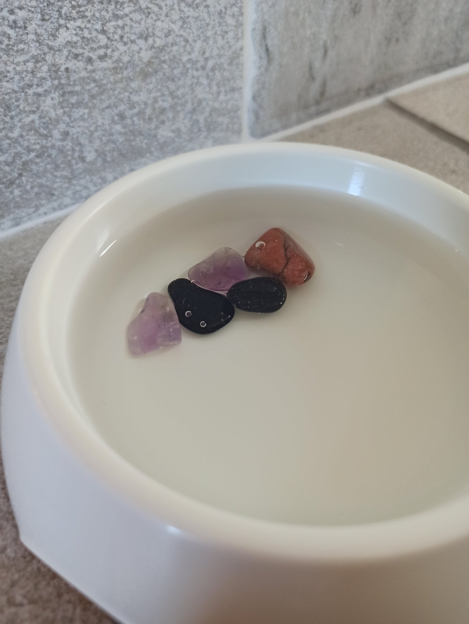 Tegen vlooien en teken edelsteenwaterset (huisdieren) – curated crystal by Marga Jacobs | rust, symboliek en intuïtieve zelfzorg