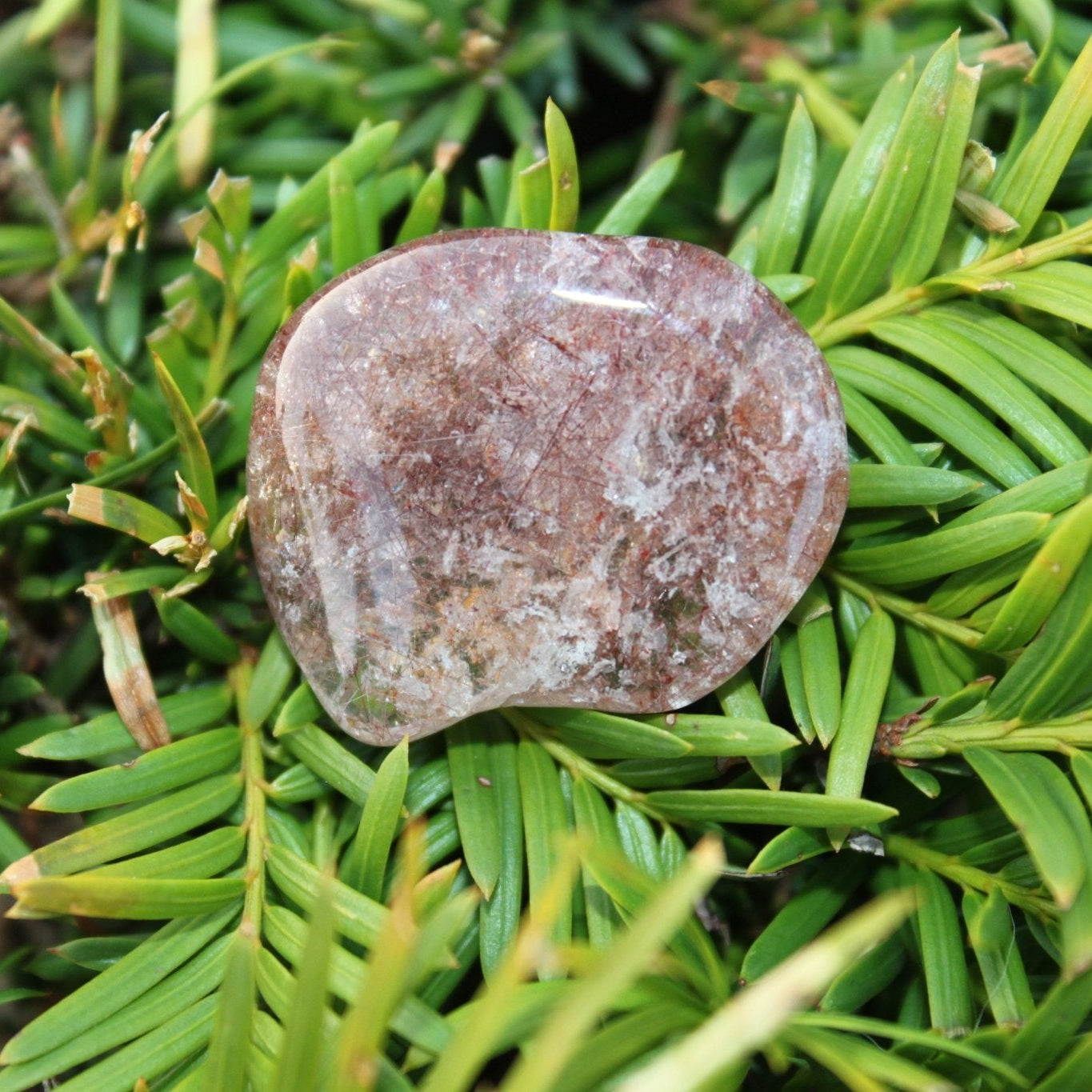 Titaniumkwarts trommelstenen – curated crystal by Marga Jacobs | rust, symboliek en intuïtieve zelfzorg